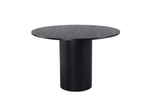 bianca rundt spisebord i sort malet træ ø110