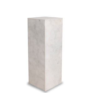 Cubic Marmor-Sockel, bianco weiß