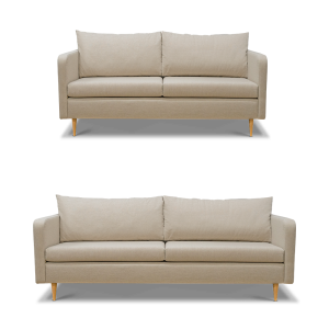 Elvira 2+3-Personen-Sofa-Set, beige